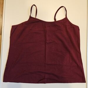 Lane Bryant Women's Burgundy Camisole Tank Top, Size 18/20